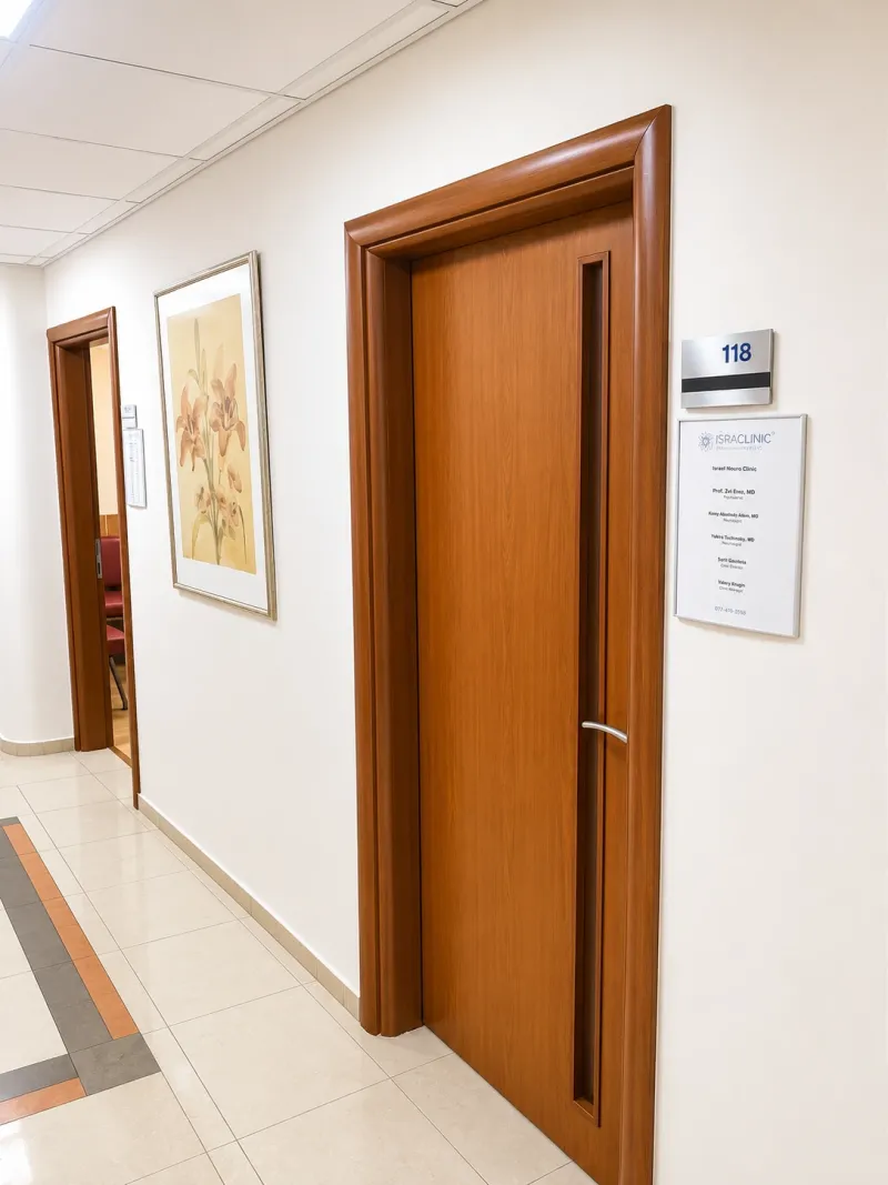 IsraClinic psychiatric clinic entrance door Tel Aviv